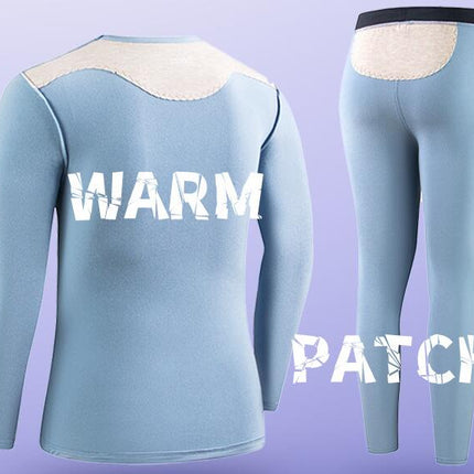Men's Plus Size Underwear Sets - Thickened De Fleece Thermal Autumn Clothes and Pants Sets