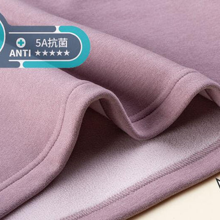 Men's and Women's Long Pants Thermal Underwear Thickened Soft Fleece Lined Cold Protection Set