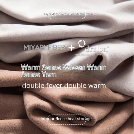Women's Long Pants Thermal Underwear Basic Layer Pajama Set with Fleece Lining