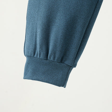 Men's German Fleece Pajamas Warm and Cozy Long Sleeve Upper and Lower Pajama Sets