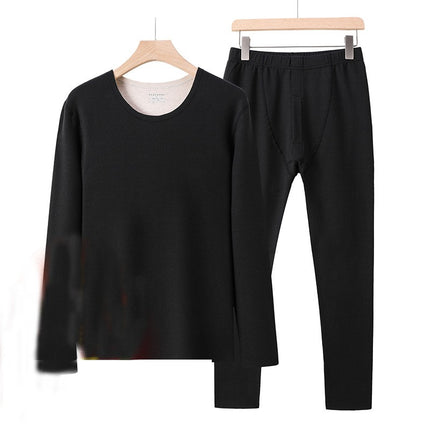 Men's Long Pants Thermal Underwear Soft Fleece Lined Base Layer Cold Weather Top and Bottom Set