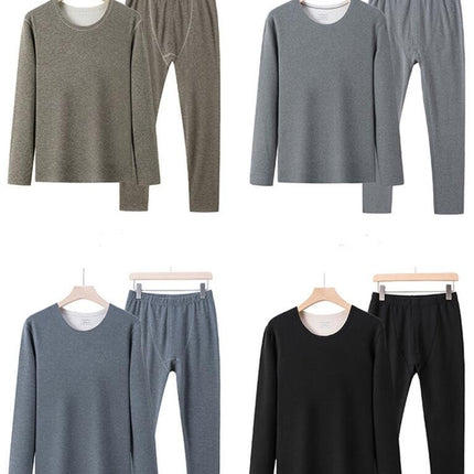Men's Long Pants Thermal Underwear Soft Fleece Lined Base Layer Cold Weather Top and Bottom Set