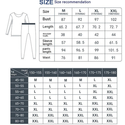Thermal Underwear for Men Soft Long Johns Cotton Warm Men's Bottoms and Tops for Cold Winter Weather