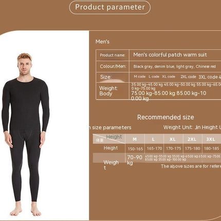 Mens Thermal Underwear Set Winter Base Layer Top & Bottom Ultra Soft Long Johns Pant Sets
