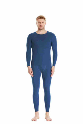 Men's Fall/Winter Thermal Underwear Set - 2 Piece Fleece Lined Thermal Underwear Set