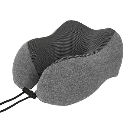 Travel Pillow, Memory Foam Neck Pillow with Side Storage Pocket and Head Support Soft Pillow