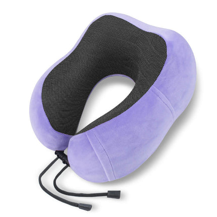Travel Pillow, Memory Foam Neck Pillow with Side Storage Pocket and Head Support Soft Pillow