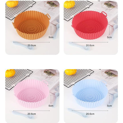 Silicone Air Fryer Liner Reusable Silicone Basket For Oven Microwave