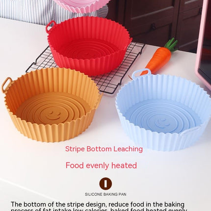 Silicone Air Fryer Liner Reusable Silicone Basket For Oven Microwave