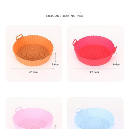 Silicone Air Fryer Liner Reusable Silicone Basket For Oven Microwave