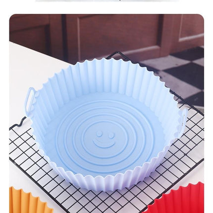 Silicone Air Fryer Liner Reusable Silicone Basket For Oven Microwave