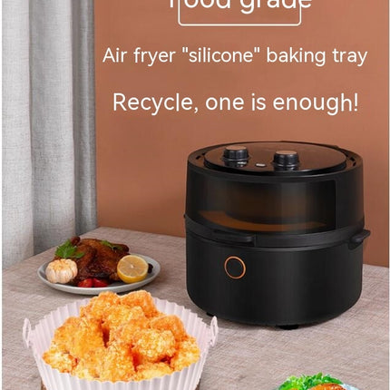 Silicone Air Fryer Liners Round Reusable Air Fryer Silicone Basket