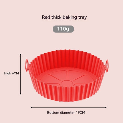 Silicone Air Fryer Liners Round Reusable Air Fryer Silicone Basket