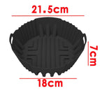 New round mirror hot air circulation black