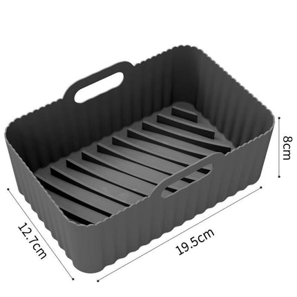 Air Fryer Silicone Liners, Reusable Air Fryer Silicone Pot, Easy Cleaning Silicone Basket