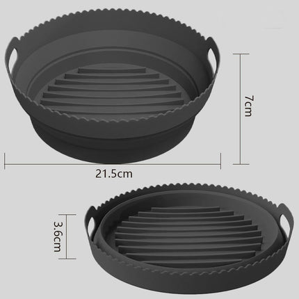 Air Fryer Silicone Liners, Reusable Air Fryer Silicone Pot, Easy Cleaning Silicone Basket