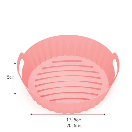 Air Fryer Silicone Liners, Reusable Air Fryer Silicone Pot, Easy Cleaning Silicone Basket