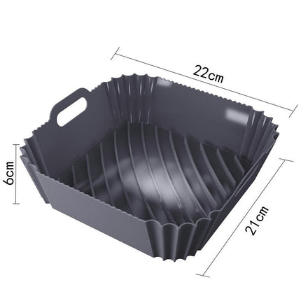 Air Fryer Silicone Liners, Reusable Air Fryer Silicone Pot, Easy Cleaning Silicone Basket