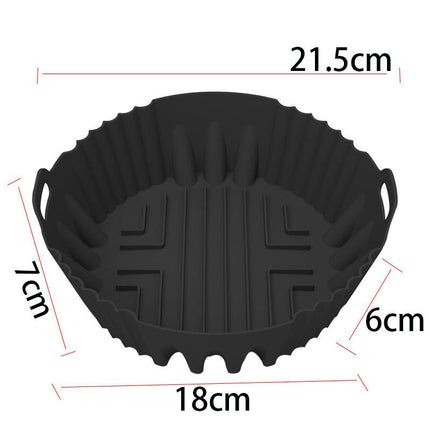 Air Fryer Silicone Liners, Reusable Air Fryer Silicone Pot, Easy Cleaning Silicone Basket