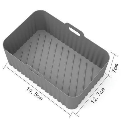 Air Fryer Silicone Liners, Reusable Air Fryer Silicone Pot, Easy Cleaning Silicone Basket