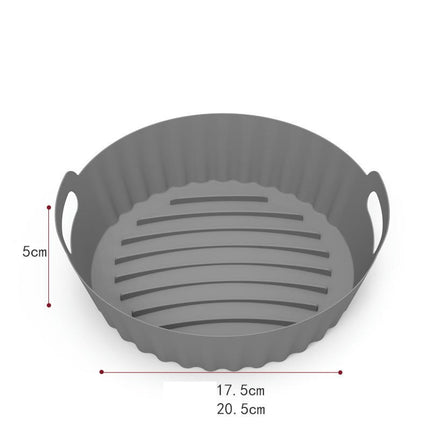 Air Fryer Silicone Liners, Reusable Air Fryer Silicone Pot, Easy Cleaning Silicone Basket