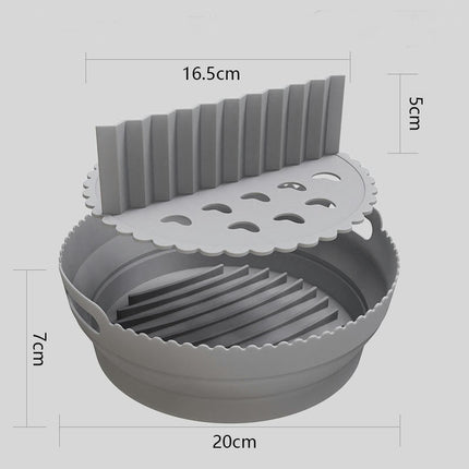 Air Fryer Silicone Liners, Reusable Air Fryer Silicone Pot, Easy Cleaning Silicone Basket