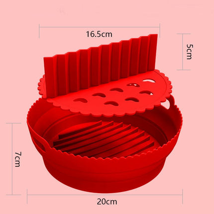 Air Fryer Silicone Liners, Reusable Air Fryer Silicone Pot, Easy Cleaning Silicone Basket