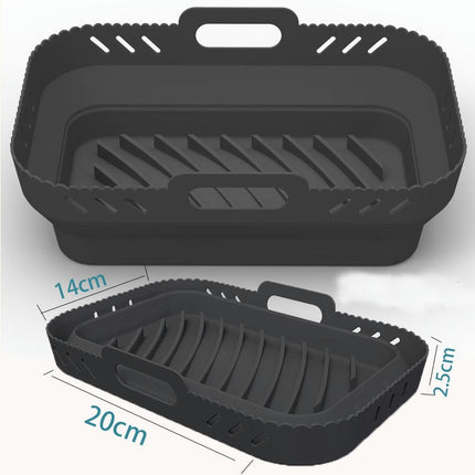 Air Fryer Silicone Liners, Reusable Air Fryer Silicone Pot, Easy Cleaning Silicone Basket