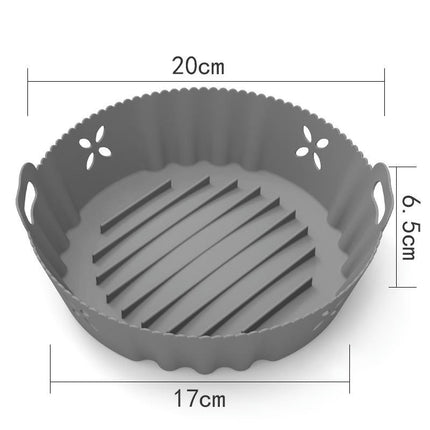 Air Fryer Silicone Liners, Reusable Air Fryer Silicone Pot, Easy Cleaning Silicone Basket