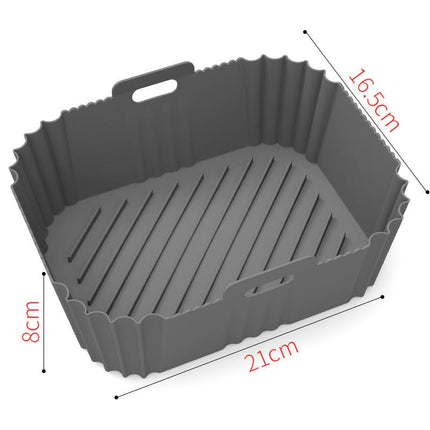Air Fryer Silicone Liners, Reusable Air Fryer Silicone Pot, Easy Cleaning Silicone Basket
