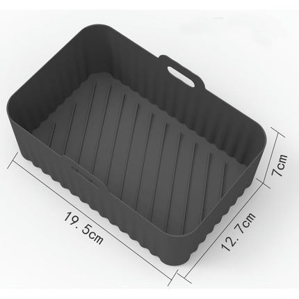 Air Fryer Silicone Liners, Reusable Air Fryer Silicone Pot, Easy Cleaning Silicone Basket