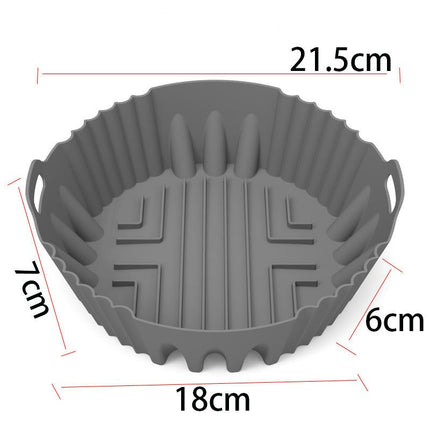 Air Fryer Silicone Liners, Reusable Air Fryer Silicone Pot, Easy Cleaning Silicone Basket