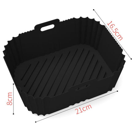 Air Fryer Silicone Liners, Reusable Air Fryer Silicone Pot, Easy Cleaning Silicone Basket