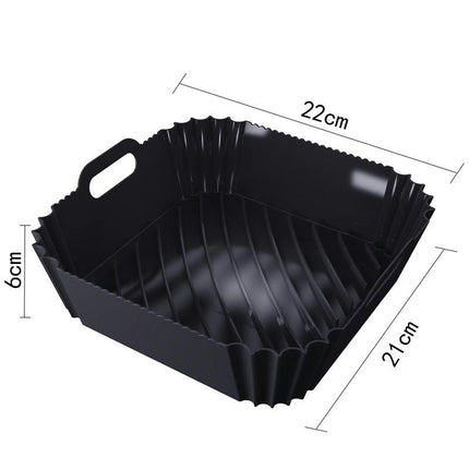 Air Fryer Silicone Liners, Reusable Air Fryer Silicone Pot, Easy Cleaning Silicone Basket