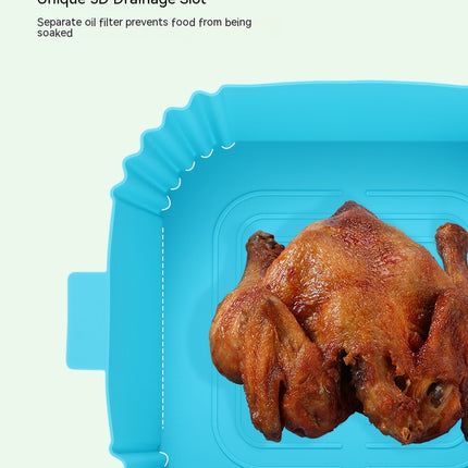 Air Fryer Silicone Pot - Easy Cleaning Silicone Air Fryer Reusable Liners