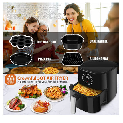 12Pcs Air Fryer Accessory Compatible with Philips Cosori Ninja Air Fryer 5.5L