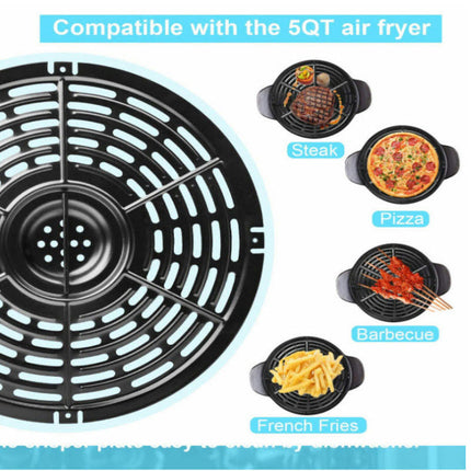 Air Fryer Replacement Crisper Plate,Air fryer Accessories,Non-Stick Coating,Dishwasher Safe