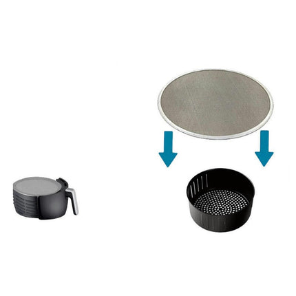 Stainless Steel Grease Splatter Screen Air Fryer Replacement Part Splatter Screen Mesh