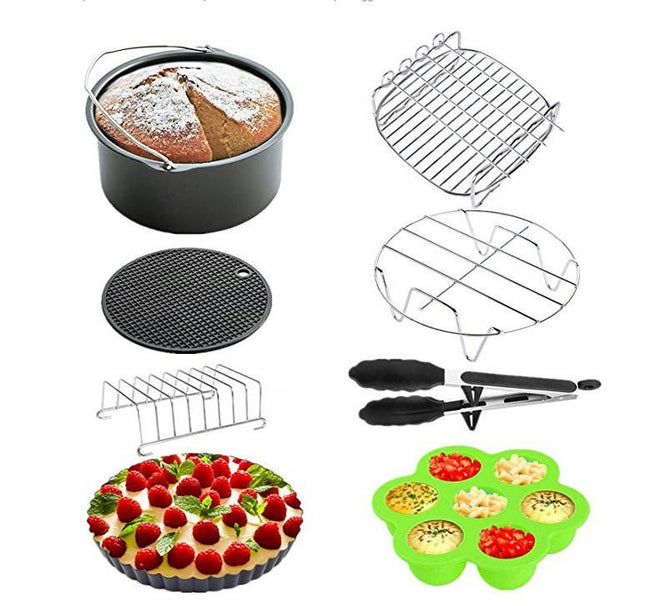 8 inch Air Fryer Accessories, Compatiblefor 5.2 QT-5.8 QT and Larger Size Air Fryer and Pressure Cooker