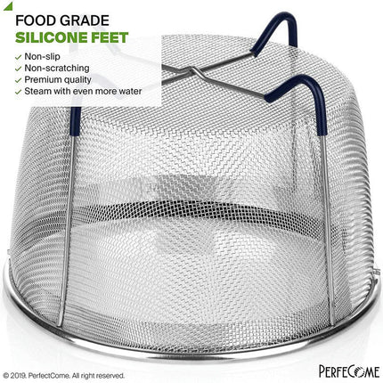 Instant Pot Steamer Basket Accessories Stainless Steel Strainer and Insert fits Pressure Cookers for Ninja