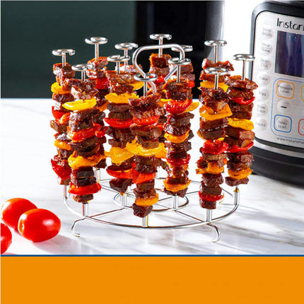 Stainless Steel Skewers Rack Holder Compatible with  Pressure Cookers and for Ninja Foodi
