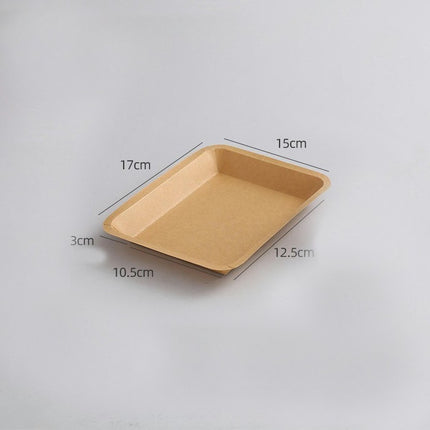 Paper Food Boats, Kraft Food Tray, Disposable Brown Paperboard Serving Basket
