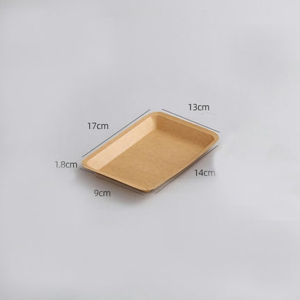 Paper Food Boats, Kraft Food Tray, Disposable Brown Paperboard Serving Basket