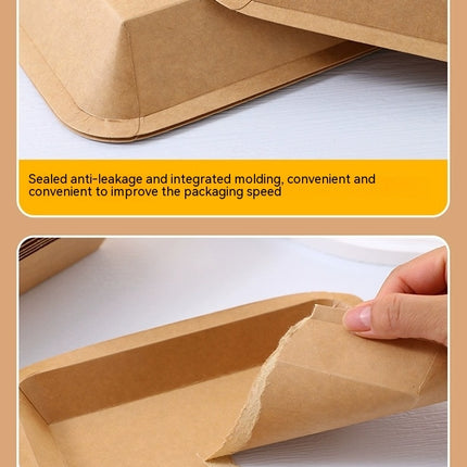 Paper Food Boats, Kraft Food Tray, Disposable Brown Paperboard Serving Basket