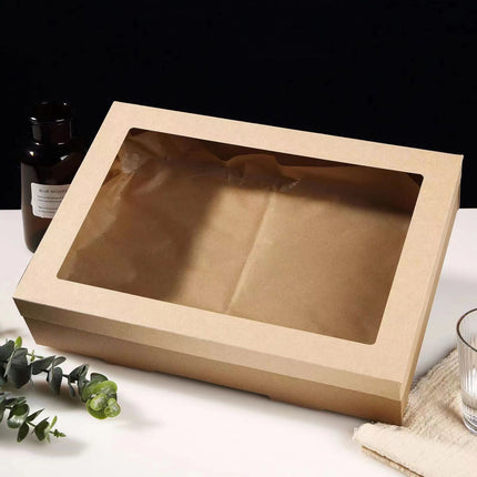 Take Out Food Containers Disposable Kraft Paper Food Container Takeout Box