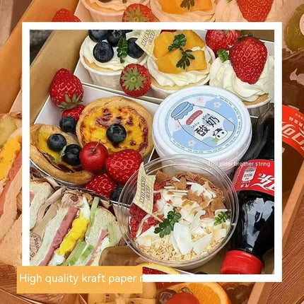 Take Out Food Containers Disposable Kraft Paper Food Container Takeout Box