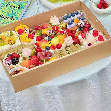 Take Out Food Containers Disposable Kraft Paper Food Container Takeout Box