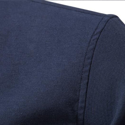 Men's Long Sleeve Dress Shirt Solid Color Slim Casual Business Formal Button Down Shirt