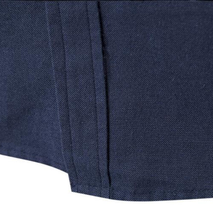 Men's Long Sleeve Dress Shirt Solid Color Slim Casual Business Formal Button Down Shirt