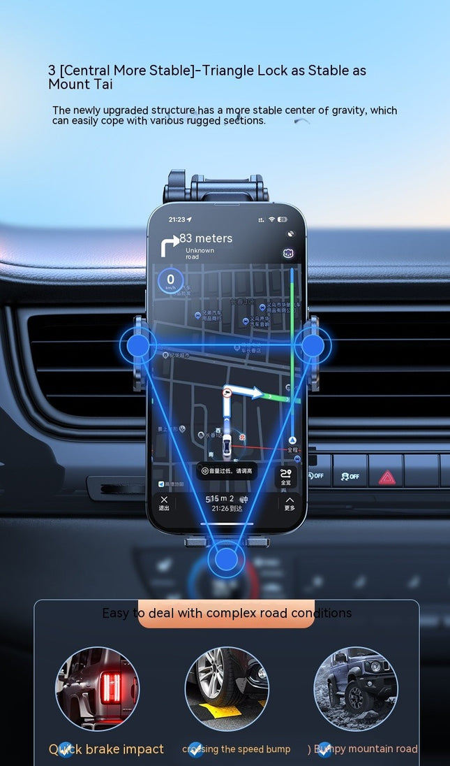Phone Mount for Car Hands-Free Universal Dashboard Windshield Car Phone Holder Mount
